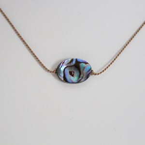 Abalone Necklace, Simple Necklace, Granddaughter Gift, Unique Birthday Gift, Graduation Gift For Girl, Mothers Day For Her, Gifts Under 20