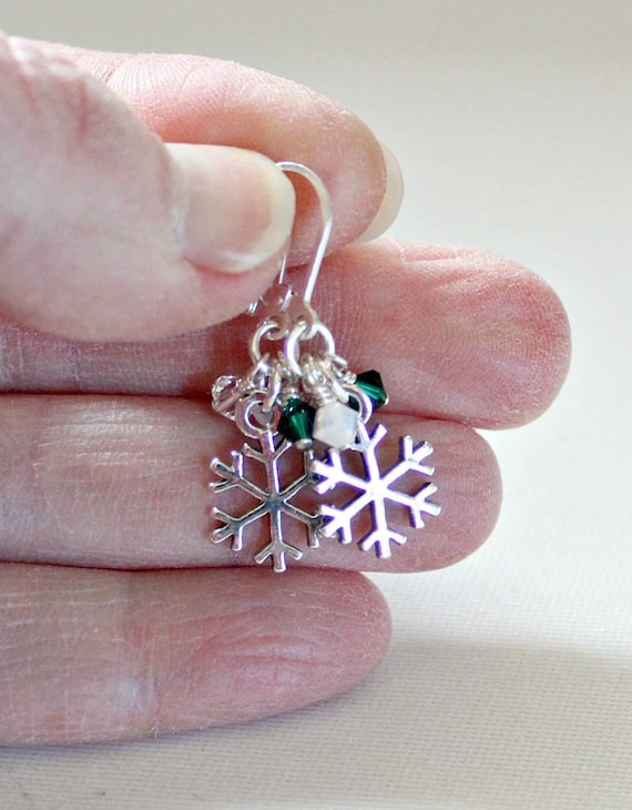 DESIGN - Orecchini a bottone in argento sterling a forma di fiocco