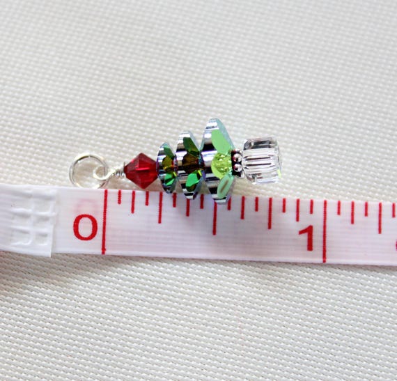 Collana con albero di Natale Swarovski Crystal AB: gioielli natalizi in argento sterling, regalo di Natale per bambine - Italia