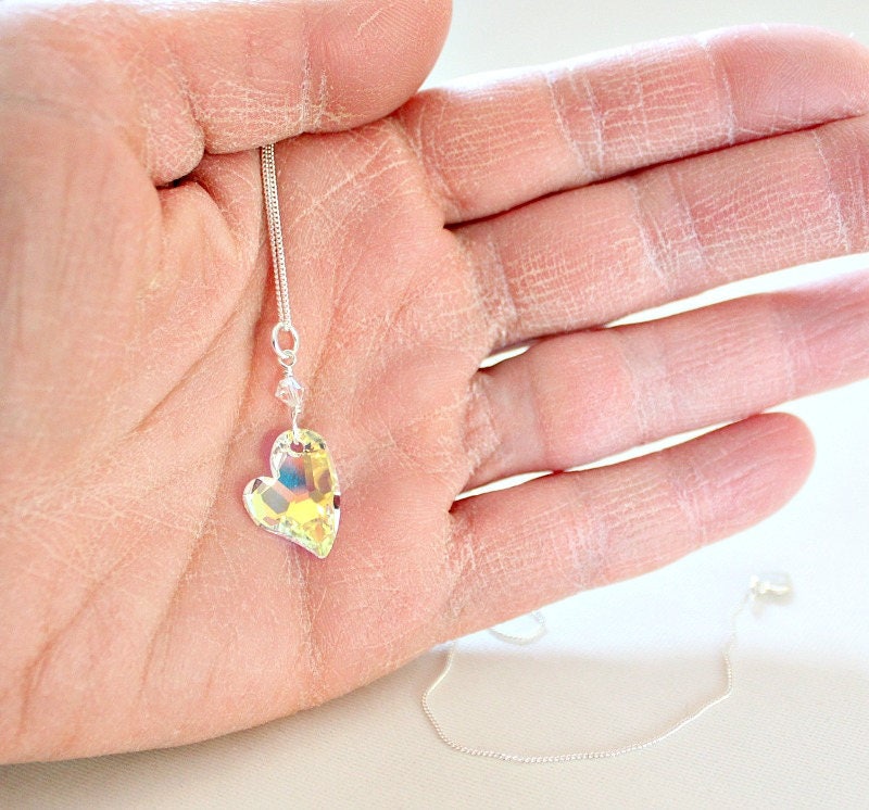 Collana con cuore blu in stile Pandora in argento sterling 925