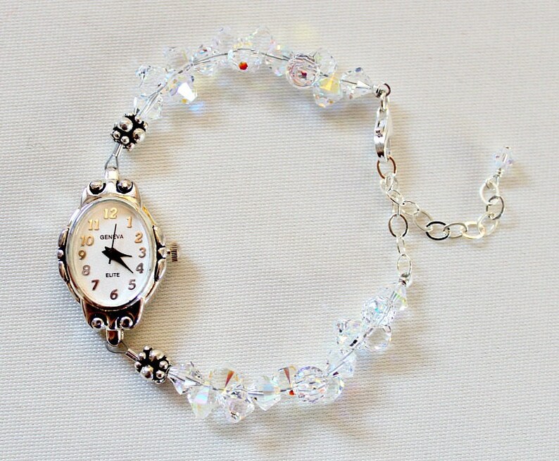 15th Anniversary Gift Swarovski Bracelet Watch Gift For Etsy