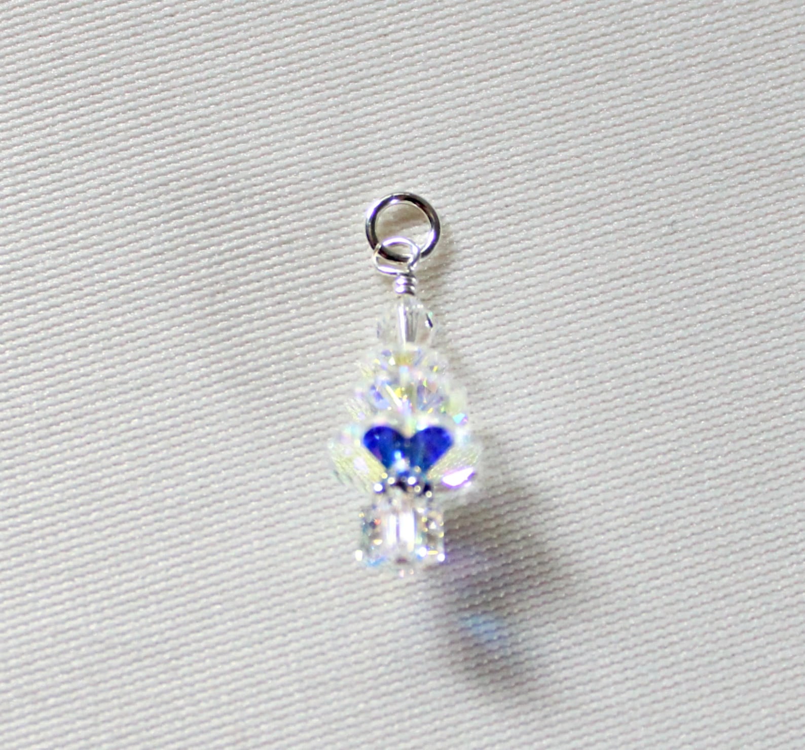 Crystal AB Swarovski Christmas Tree Necklace Holiday Jewelry Etsy