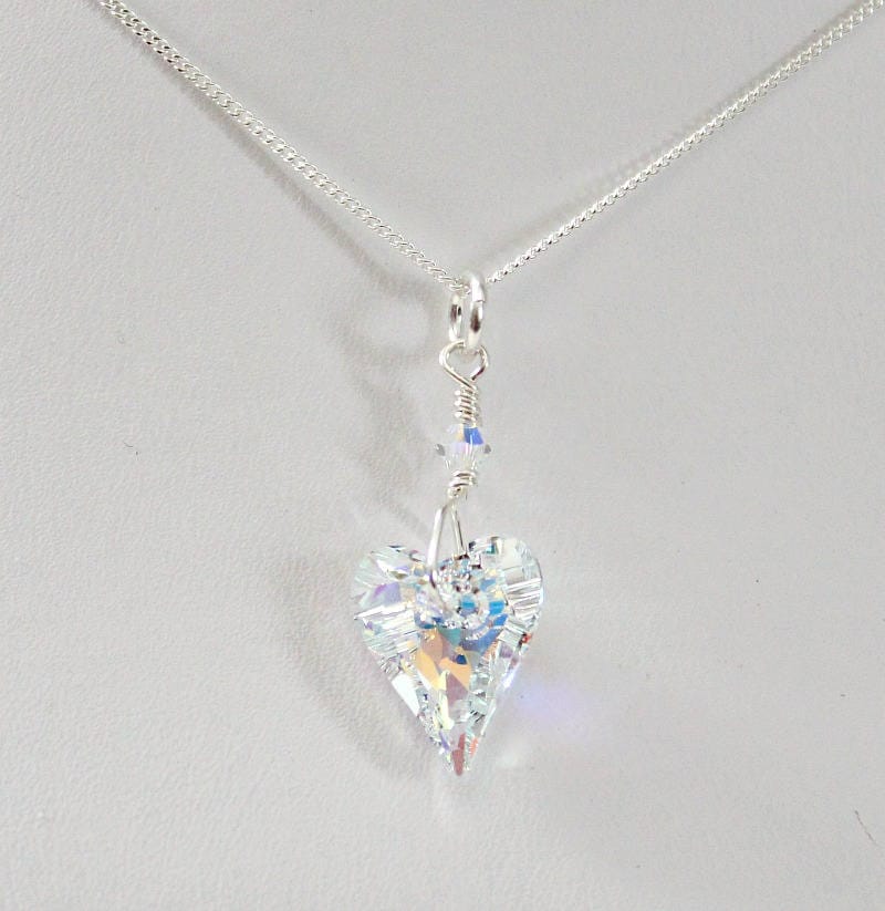 Swarovski small heart necklace deals