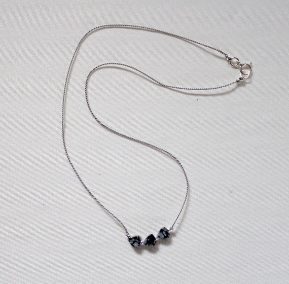 Collana in argento 925 a fiocco di neve, ciondolo con catena elegante