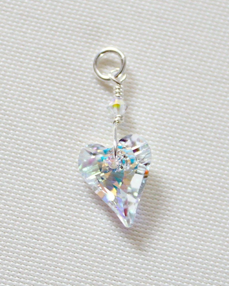 Swarovski Crystal Heart Necklace Unique Heart Crystal Gifts - Etsy