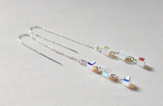 Orecchini A Perno Rotondi In Argento 925 Sfaccettati | 10 Mm | Colore Multicolor Brillante | Gioiello Donna