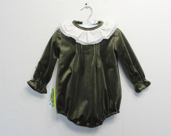 velvet baby romper