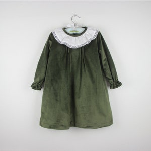 Green Velvet Dress Newborn - Etsy
