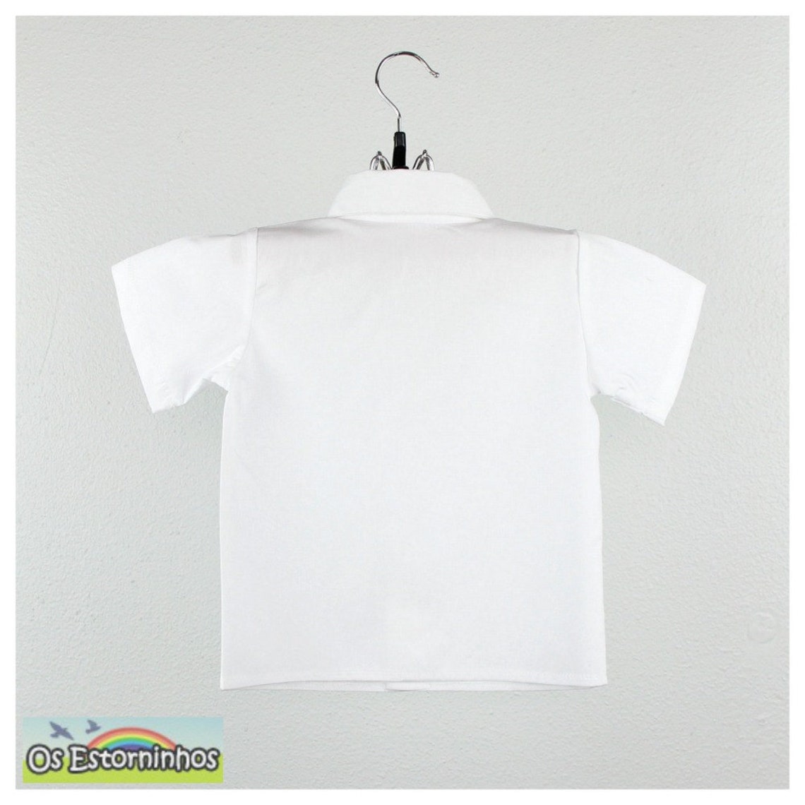 Baby Boy Shirt Boys Short Sleeve Cotton White Shirt Etsy