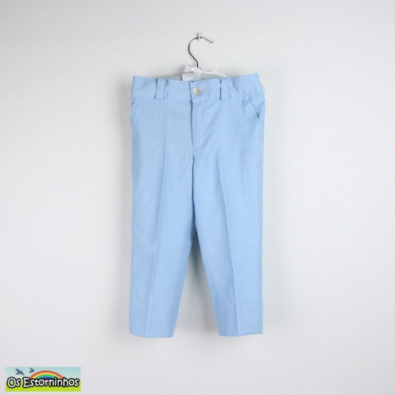 Boys Slim Fit Pants, oxford cotton blend with pockets - Available in more colors