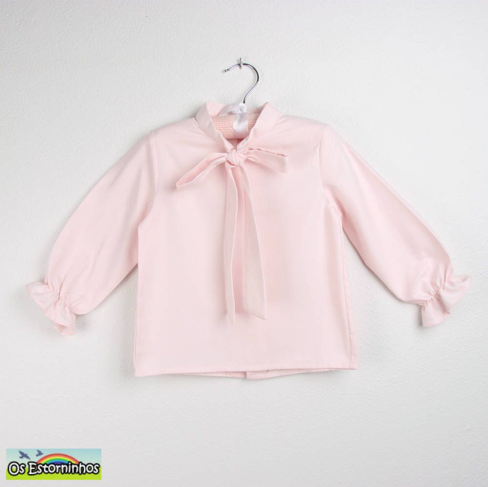 Cotton Soft and warm bow Girls Blouse - Available in Various colors