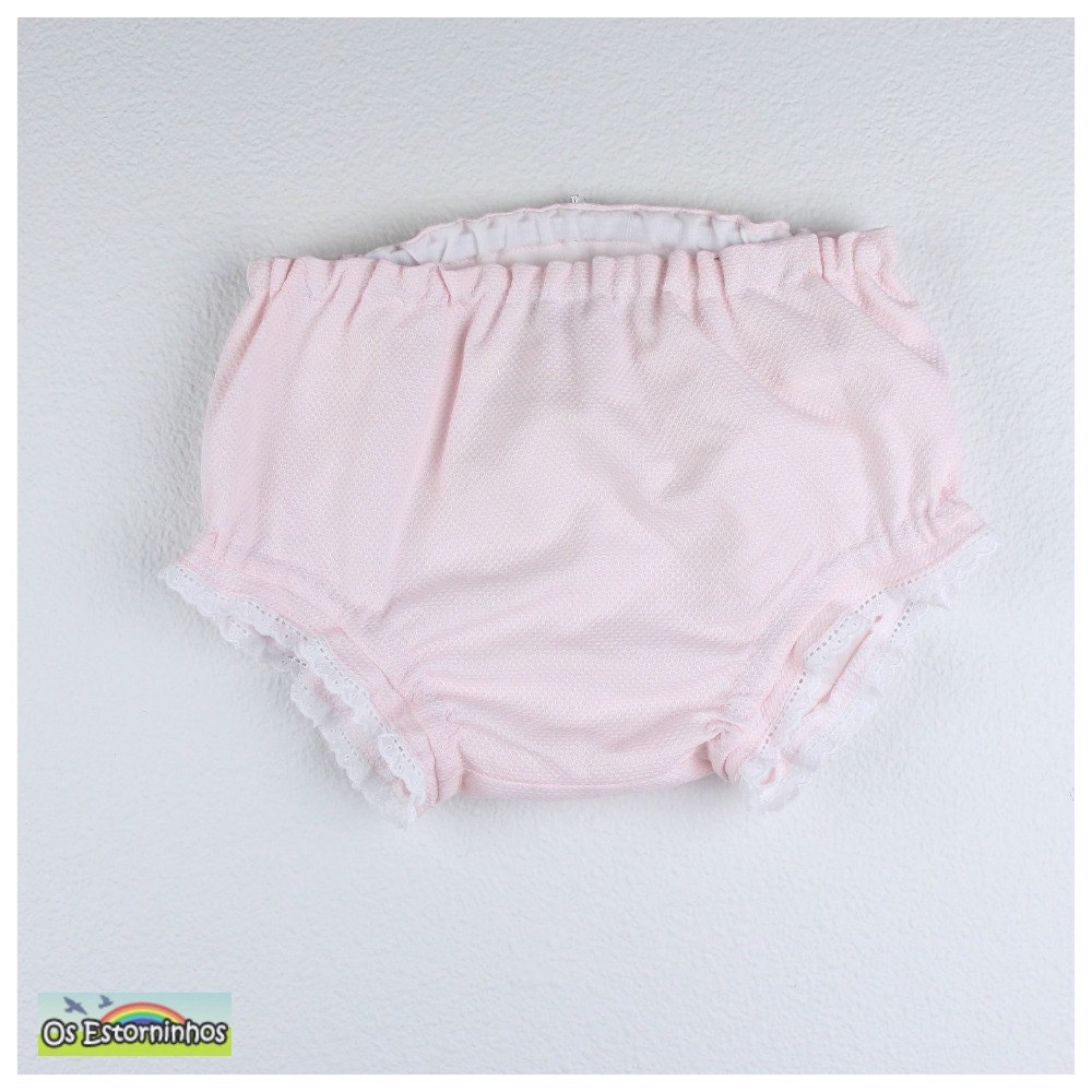 Baby Bloomers Cotton Pique Soft Diaper Cover (White, Pink, Blue)