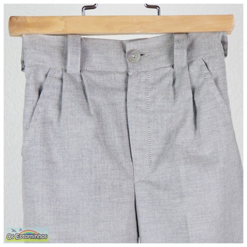 Boys pants Oxford cotton blend pants Other colors available image 2