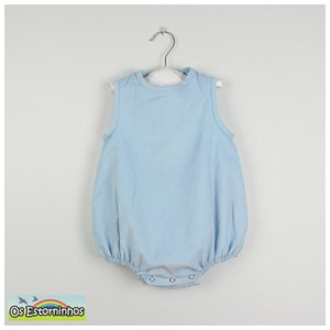 Bubble romper Sleeveless corduroy romper image 1