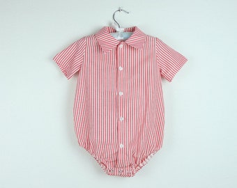 Striped short Sleeve  Shirt bodysuit -  Other colors available