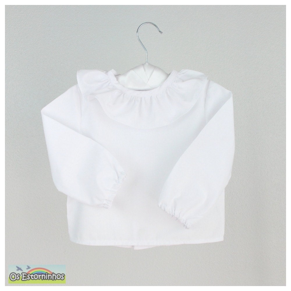 Baby White Ruffle Shirt -  Canada