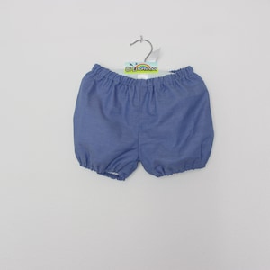Baby bloomers - Oxford cotton blend shorts - Bloomers -  Baby Diaper Cover
