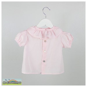 Girls Blouse Lightweight 100% Cotton Short sleeve Blouse image 3