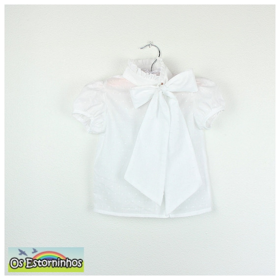 Blusa de niña blanca hotsell