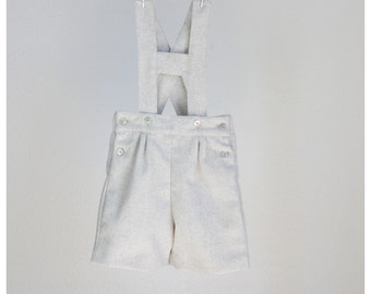 Boys Shorts - Wool blend shorts - Shorts with H bar suspenders - Other colors available