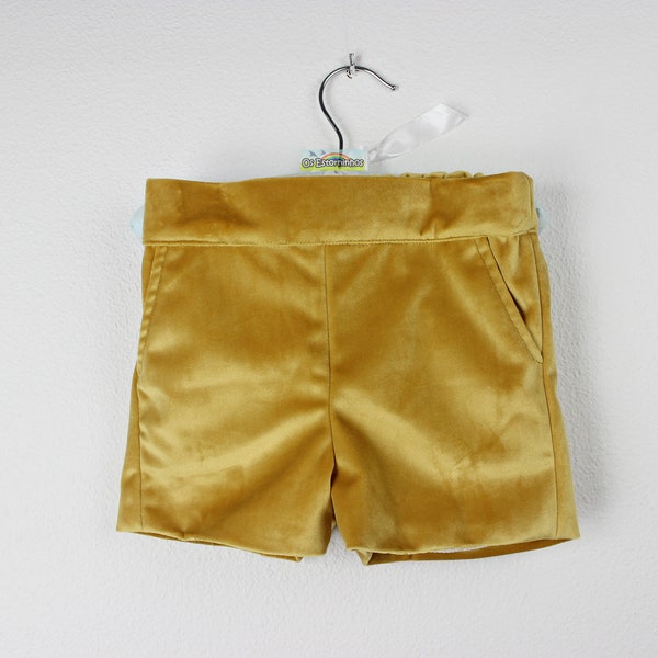 Shorts pour enfants - Shorts en velours avec poches - Existe en d'autres coloris