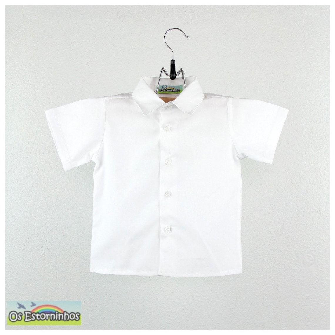 Baby Boy Shirt Boys Short Sleeve Cotton White Shirt Etsy