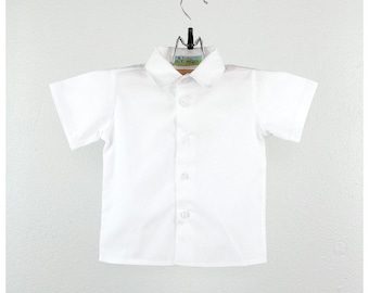 Baby boy shirt - Boys short sleeve cotton shirt