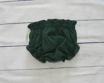 Bloomer bébé : couvre-couches en velours côtelé (taille et poignets élastiques)