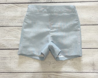 Pantaloncini da bambino in misto lino