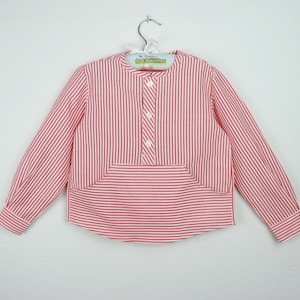 Striped Long Sleeve roll up sleeves shirt