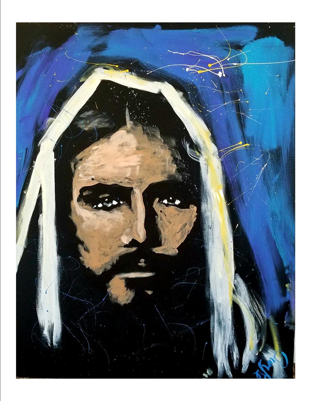 Jesus Art Christ Portrait RABBONI - Etsy