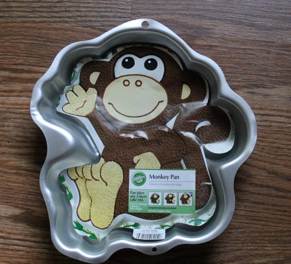 New Wilton 2105 1023 Monkey Cake Pan Etsy