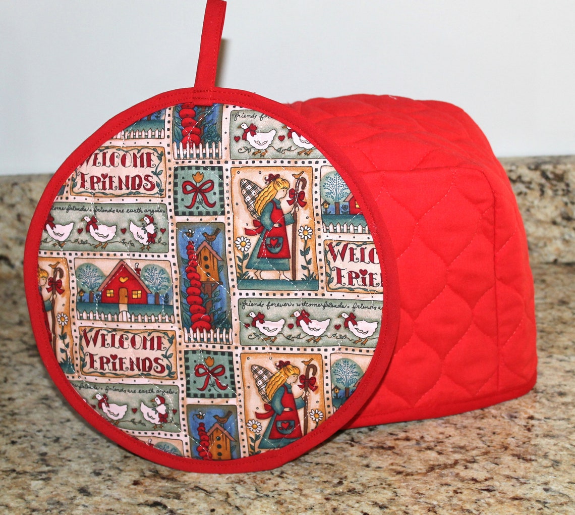 Toaster Cover With a Message Reversible Small Toaster Cover Etsy