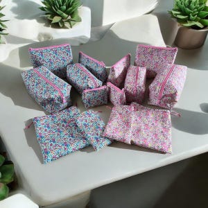 Borse per il trucco in tessuto di cotone Tana di Liberty London.