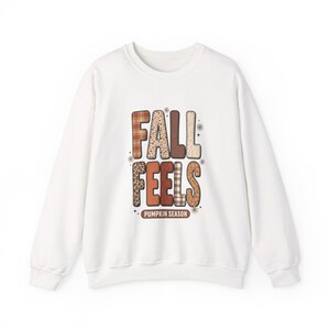 Fall Feels Pumpkin Season Crewneck Sweatshirt | Autumn Pumpkin Patch Pullover