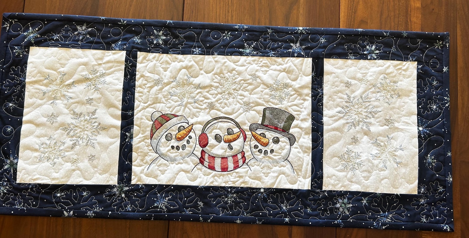 Snow Friends Table Runner