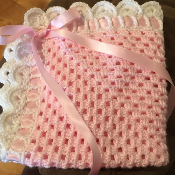 Christmas Hand Crochet Dolls Blanket