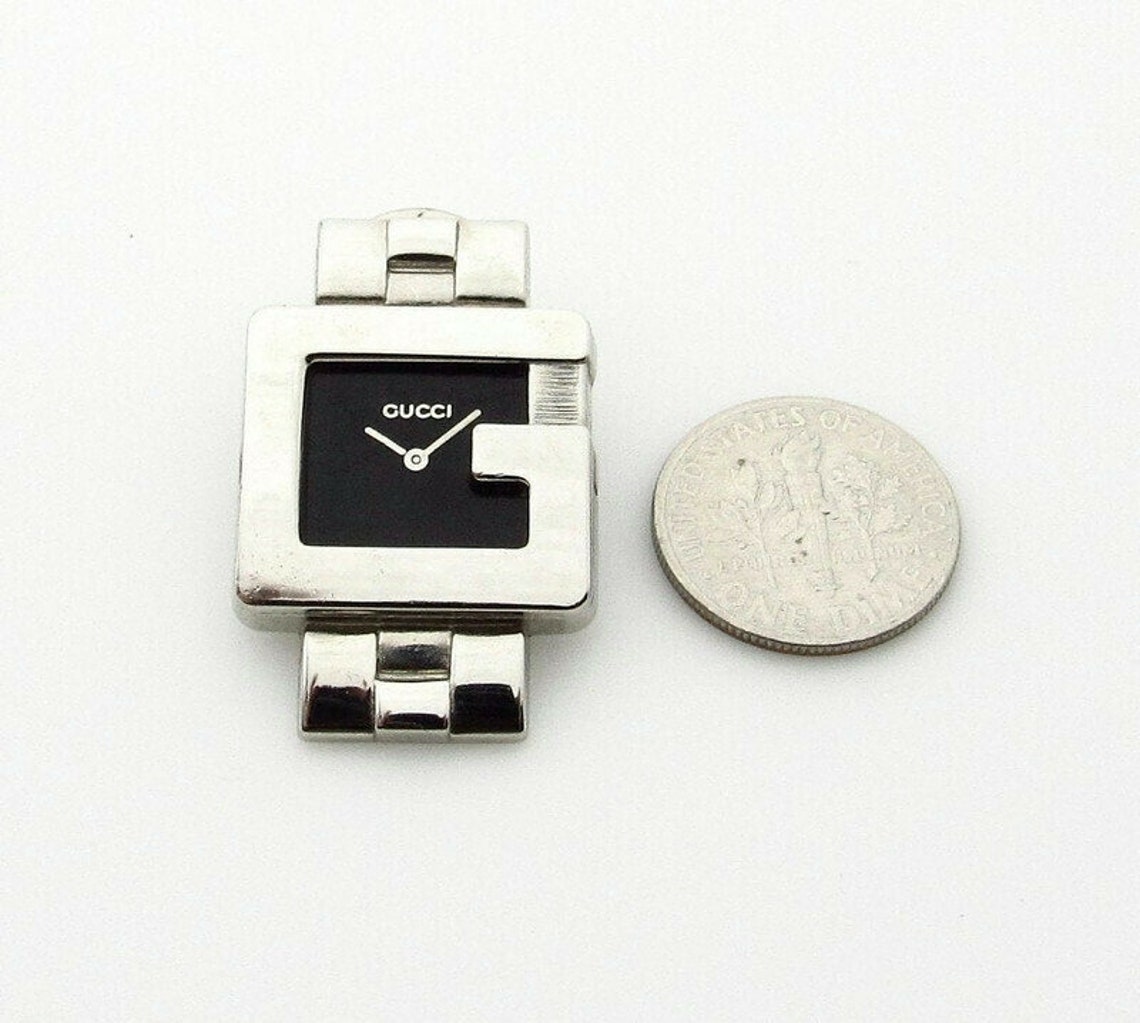 Authentic Gucci Watch Face Pin Brooch Swiss Made Little Etsy