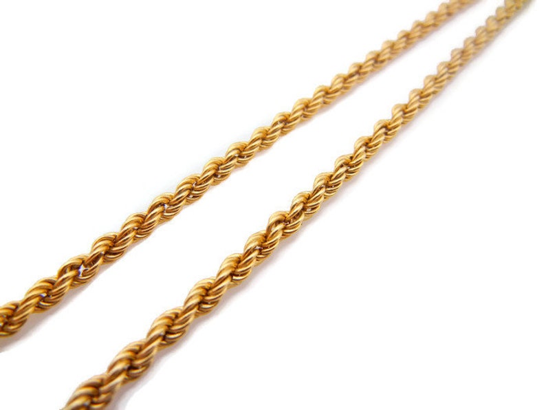 14K Yellow Gold Rope Chain 20 Inches long or 51 cm 3 mm Etsy