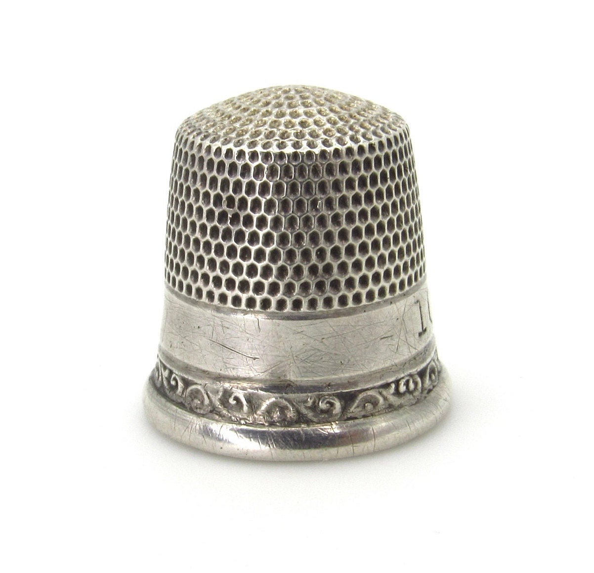 Simons Brothers Old Panel Sterling Silver Thimble - Ruby Lane