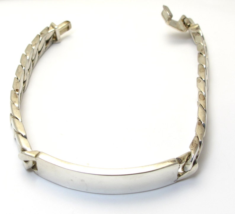 Authentic Tiffany & Co. Men's ID Bracelet Heavy Curb Link Etsy