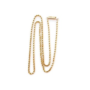 14K Yellow Gold Rope Italy Chain - 18 Inches long or 46 cm - 2 mm wide - Weight 7.8 Grams - Solid 14K Italy Yellow Gold Chain Only # 4914
