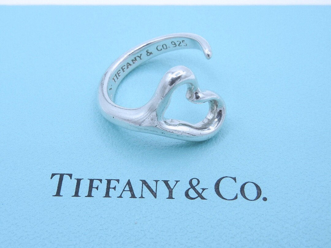 Authentic Tiffany & Co Elsa Peretti Open Heart Ring - Sterling