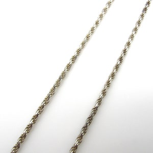 Sterling Silver Rope Chain 30 Inches long or 76 cm 3 mm wide Weight 19.7 Grams 925 Italy Sterling Silver Chain Only Supply 5354 image 2