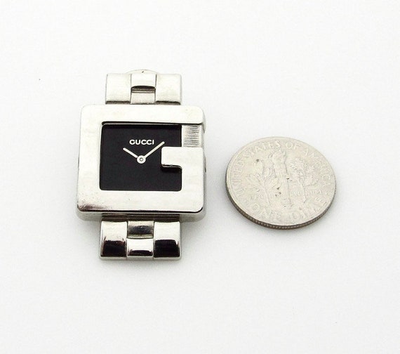 Authentic Gucci Watch Face Pin Brooch 