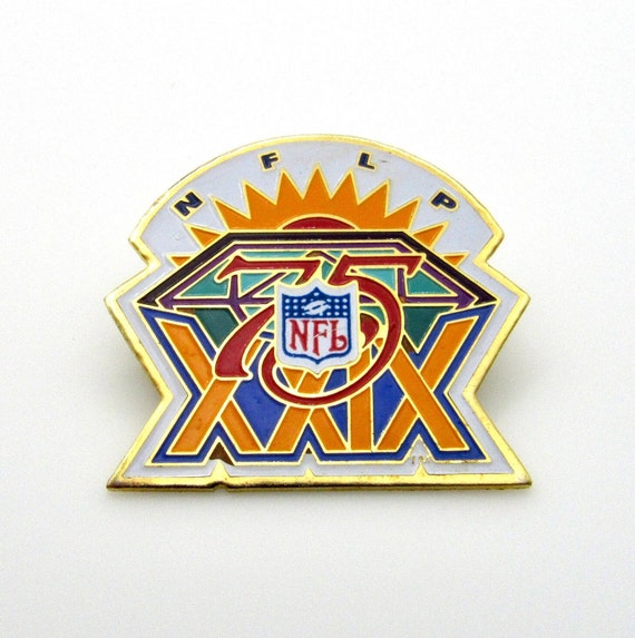 Vintage Super Bowl XXIX Pin - 49ers vs Chargers - 
