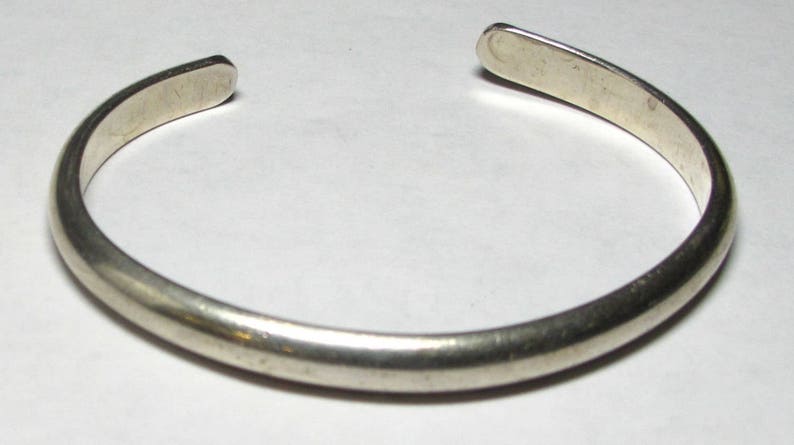 Two Sterling Silver Heavy Cuff Bracelets Total Weight 49.5 Grams Set of 2 REDUCED 3047 image 4