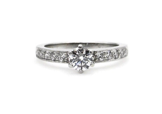 正規品 ティファニー プラチナ&ダイヤリング VVS1 美品