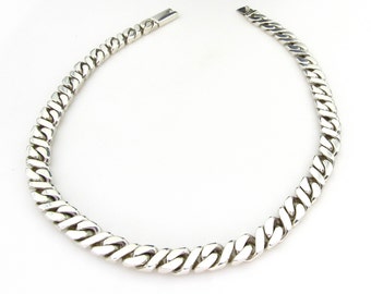 Sterling Silver Heavy Chain - 15.75" long or 40 cm - 8 mm wide - Weight 89.5 Grams - 925 Mexico Chain Only - Supply # 5501