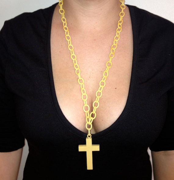 Vintage Cross Necklace and Pendant - Religious - … - image 5